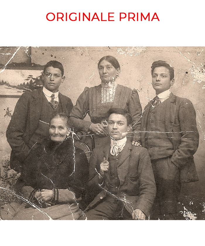 Foto di famiglia da ritoccare