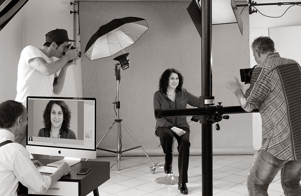 Foto in studio Luca Fontanesi
